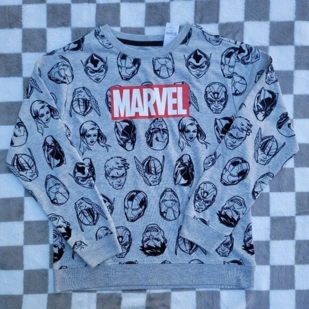 Gap Kids Marvel Long Sleeve Crewneck Size 10‎ NWT Super Hero Sweatshirt